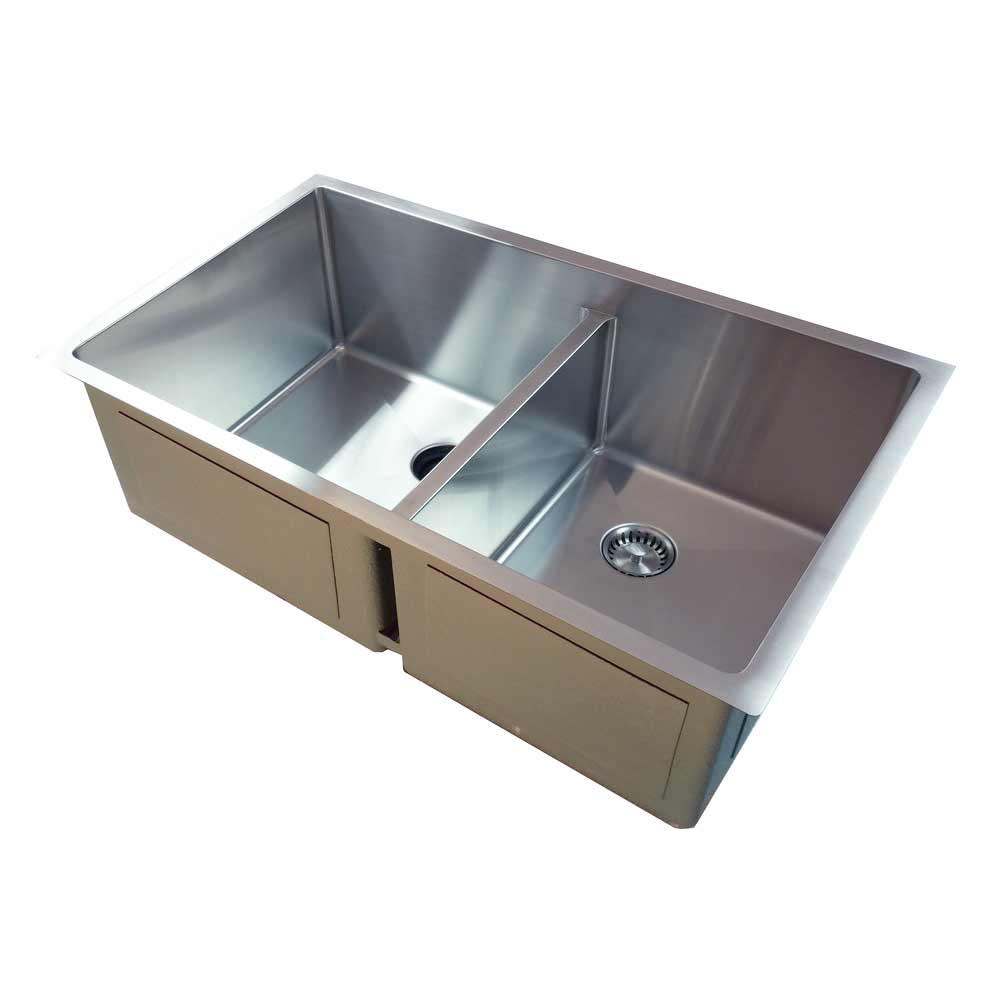 31 inch double bowl undermount stainless steel sink made with quality 16 gauge stainless steel and smart low divider and seamless drain