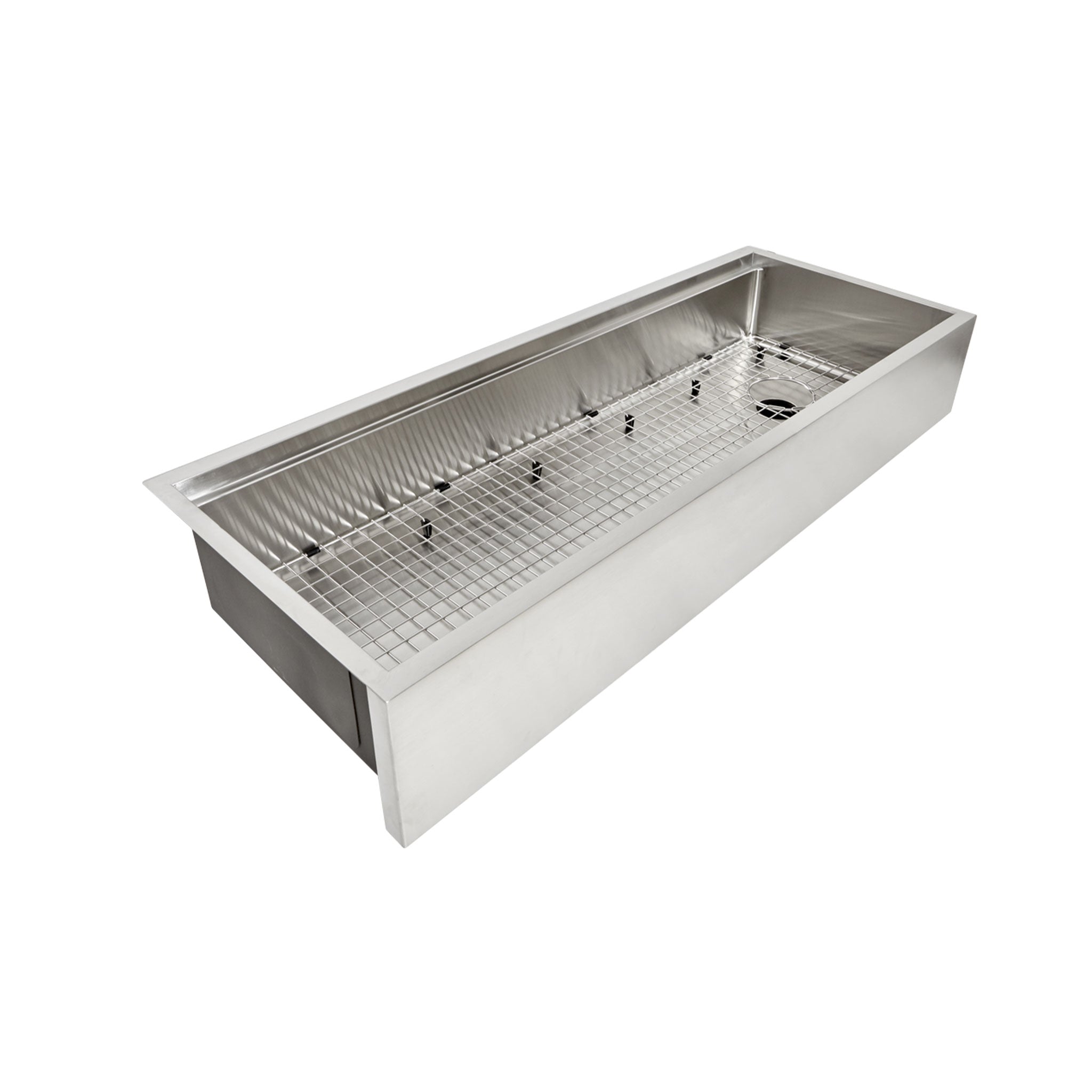 1/2 Radius 47 Workstation Drainboard Sink Offset Drain - 8 depth  (5LPS27c-8)