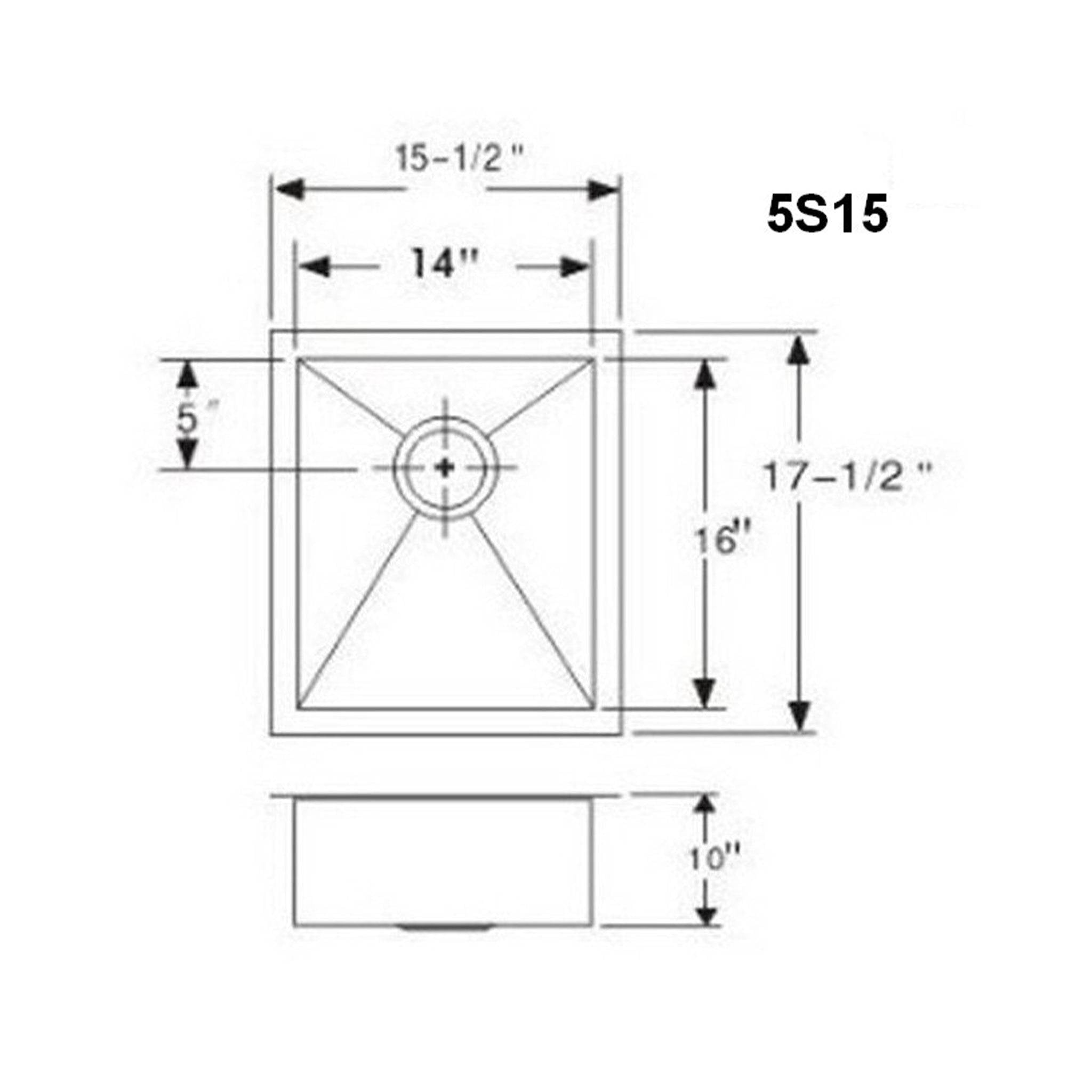 Stainless Steel Prep Sink, Seamless Drain, Create good Sink, Prep Sink, Single Bowl,